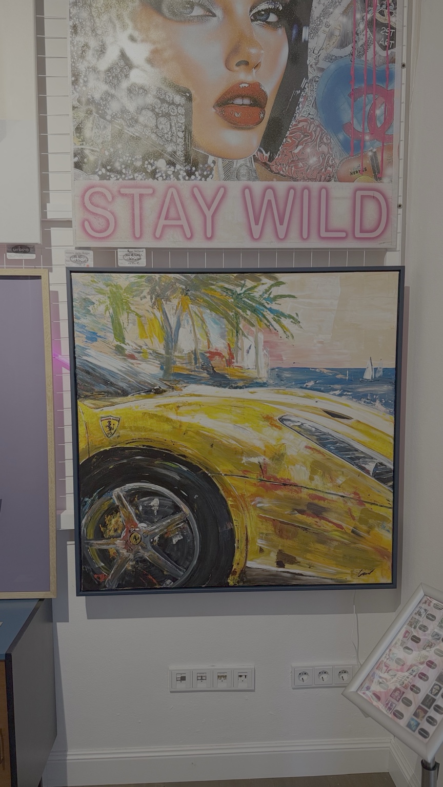 Dolce Vita painting at 1880 Urban Gallery