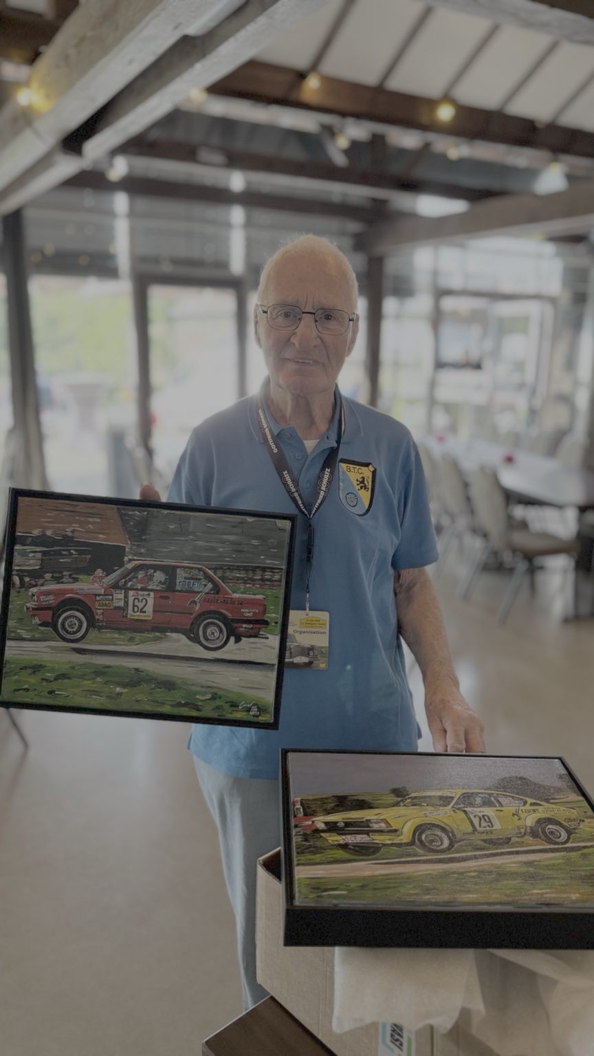 Handover of two commissioned rally paintings at Ratingen Classic 2026